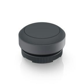 RAFI 1302700010101 | RAFIX 22 FS + , Drucktaster, Blende flach, Bund rund, tastend, Frontring schwarz, Blende schwarz