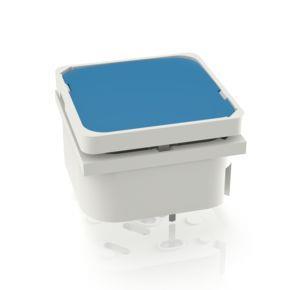 RAFI 3140026830000 | RF 19 H, Gold, Vollausleuchtung, 2,9 ± 0,6 N, Leuchtmittel blau, Blende blau, 1 S