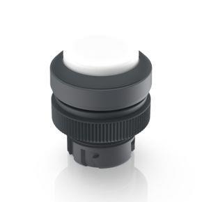 RAFI 1302402011001 | RAFIX 22 QR, Leuchtdrucktaster, Blende vorstehend, Bund rund, tastend, Frontring schwarz, Blende weiß