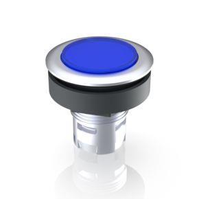 RAFI 1300900121600 | RAFIX 16 F, Leuchtdrucktaster, Blende flach, Bund rund, Blende blau
