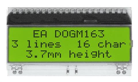Display Visions EA DOGM163L-A | 3x16 DOG Textdisplay