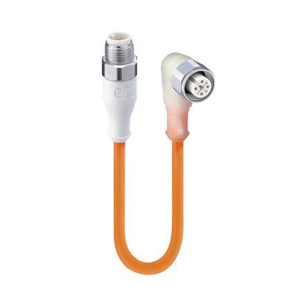 Lumberg Automation 934753037 | WRST 4-WRKWT/LED P 4-521/0,6 M M12-Verbindungskabel