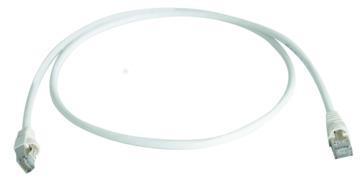 Telegärtner 100008376 | Patchkabel F/UTP Cat.5, 2,0 m MP8 FS100, LSZH, weiß