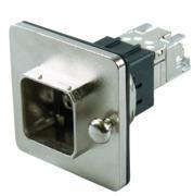 Telegärtner 100007425 | STX V14 Zentralverschr.-Flanschset, Metall, RJ45 Modul A Cat.6A(IEC), runder Mon.-aus.
