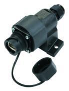 Telegärtner 100007447 | STX V1 AP-Dose, Kunststoff, RJ45 Modul B Cat.6A(IEC), inkl. Schutzkappe