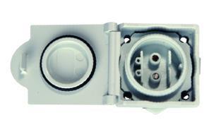 Telegärtner 100007292 | Hybrid-Flanschkupplung 2xSC IP67 für Singlemode inkl. 2 elektr. Kontaktbuchsen