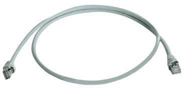 Telegärtner 100008981 | Patchkabel Cat.6A(IEC) MP8 FS 500 LSZH-10,0 m, grau