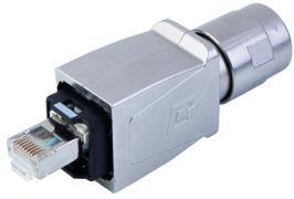 Telegärtner 100007469 | STX V14 RJ45-Steckerset AWG24-27 Cat.6A(IEC) ohne Knickschutztülle