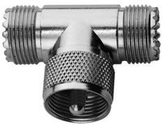 Telegärtner 100024349 | UHF-T-Stück M 358 f-m-f, Innenleiter vergoldet