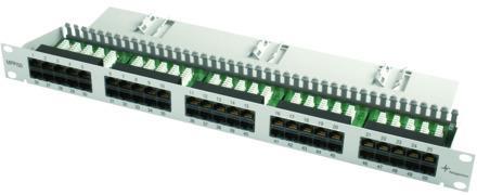 Telegärtner 100007039 | 19" ISDN/Tel. Patch Panel MPPI50-H mit Adernmanagement