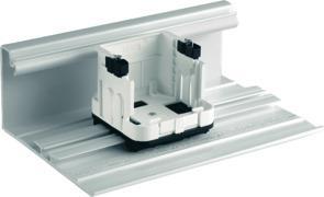 Telegärtner 100027419 | Universal-Geräteeinbauträger für Anschlussdosen mit 1 Halbschale