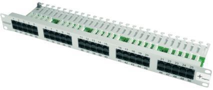 Telegärtner 100007041 | 19" ISDN/Tel. Patch Panel MPPI50-H
