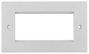 Telegärtner 100000514 | Abdeckrahmen 86 x 146, 4-fach, weiß