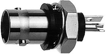 Telegärtner 100023424 | BNC-Einbaubuchse, isoliert mit Isolierflansch blau