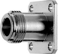 Telegärtner 100024003 | N-Einbaubuchse mit Flansch Streifenleiteranschluss