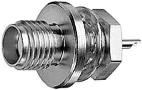 Telegärtner 100024726 | SMA-Einbaubuchse Lötanschluss, Einbau von vorne mit Dichtring