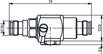Telegärtner 100025534 | 2.2-5 Überspannungsableiter Bu-Bu mit Gasentladungsableiter 600 V