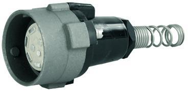 Telegärtner 100022933 | mit Stahl-Bajonettring und POM-Rückteil, für Kabel ø 7.5 mm