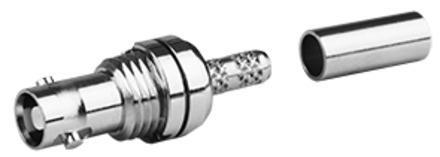 Telegärtner 100025064 | Mini HD-BNC Einbaubuchse Crimp, G4 (RG179B/U), löt/crimp