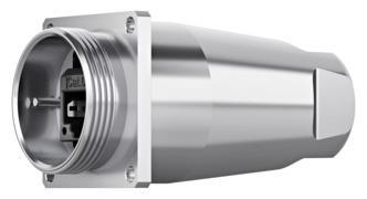 Telegärtner 100007386 | TOC Flanschdose IP69K 1.4404 inkl. AMJ-S Modul Cat.6A(IEC) T568B