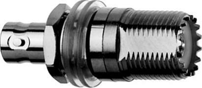 Telegärtner 100023642 | BNC auf UHF Bu-Bu, Einbautyp mit Isolierscheiben