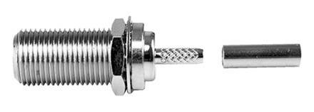 Telegärtner 100025634 | F-Kabeleinbaubuchse löt/crimp, G4 (RG-179B/U)