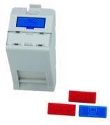 Telegärtner 100021430 | Modulaufnahme 22,5x45 abgewinkelt, 1-fach unbestückt, 45 Grad Auslass