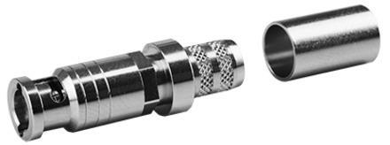 Telegärtner 100025039 | Mini HD-BNC-Kabelstecker crimp, G27 (1.0/4.6-6.7), löt/crimp