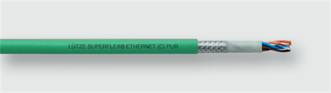 Lütze 104337 | SU ET (C) PUR (4×2×AWG24/19)C Cat5e BUS- und Netzwerkleitung Ethernet IP S/UTP - Cat. 5e