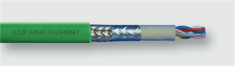 Lütze 104303 | SU ET (C) PUR (2×2×AWG22/7)C Cat5e BUS- und Netzwerkleitung ETHERNET (C) SU / Profinet - Cat. 5e