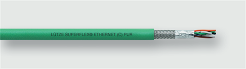 Lütze 104396 | SU ET (C) PUR (4×2×AWG26/19)StC Cat5e BUS- und Netzwerkleitung Ethernet IP SF /UTP - Cat. 5e