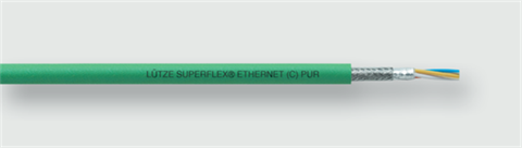 Lütze 104379 | SU ET (C) PUR (2×2×AWG26/19)StC Cat5e BUS- und Netzwerkleitung Ethernet IP 4 adrig - Cat. 5e