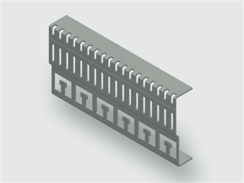 Lütze 380586.1950 | EMVS 03-46812 Cabinet / Zubehör / EMV / EMV-Schiene