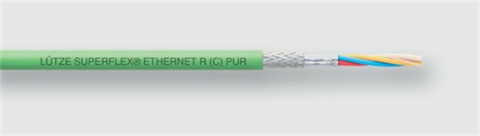 Lütze 104050 | SU ET R (C) PUR (2×2×AWG22/19)StC Cat5e BUS- und Netzwerkleitung SU ET R (C) PUR / Cat. 5e