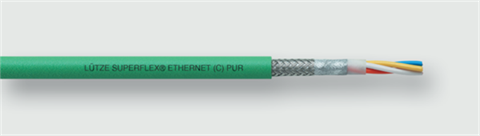 Lütze 104302 | SU ET (C) PUR (2×2×AWG22/19)C Cat5e BUS- und Netzwerkleitung ETHERNET (C) SU / Profinet - Cat. 5e