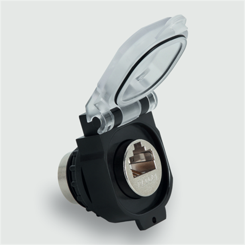 Lütze 492077 | RJ45 F/F 8/8 Cat.6A KD Wanddurchführung / RJ45 / RJ45