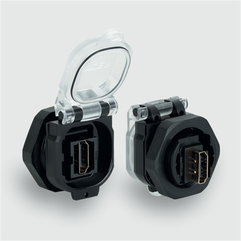 Lütze 493090 | HDMI F/F 180° PC Wanddurchführung / Sonstige / Sonstige