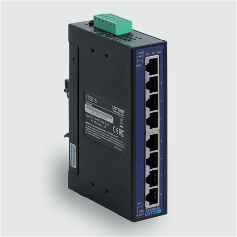 Lütze 772015 | ET-SWGU8E Industrial Ethernet Unmanaged Switch