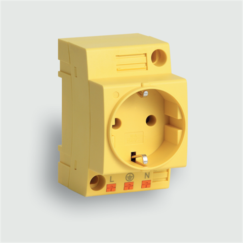 Lütze 680025 | Plug Socket ST-3/S Push In GE Kabelzubehör / Steckdose / ST-3/S / Push In