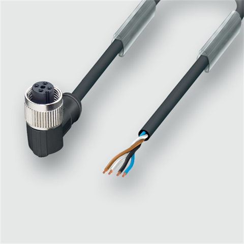 Lütze 464100 | KUW4-M12 10M PUR M12-Verbindungsleitung