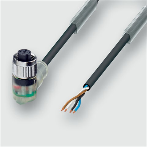 Lütze 469100 | KUW/LED P-M12 10M PUR M12-Verbindungsleitung