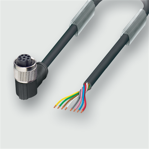 Lütze 479100 | KUW8-M12 10M PUR M12-Verbindungsleitung