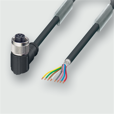 Lütze 458902 | KUW8-M12(C) 2M PUR M12-Verbindungsleitung