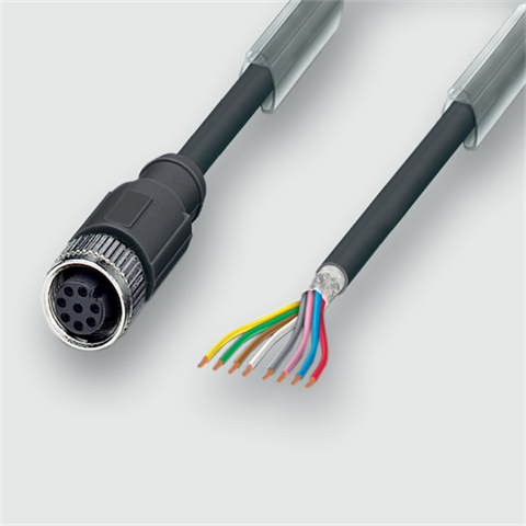 Lütze 458810 | KUG8-M12(C) 10M PUR M12-Verbindungsleitung