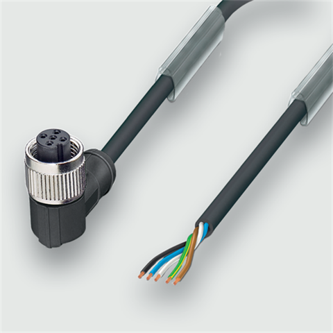 Lütze 443020 | KUW5-M12 2M PUR M12-Verbindungsleitung