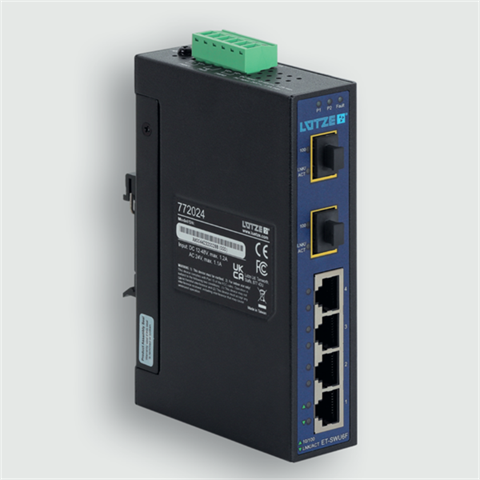 Lütze 772024 | ET-SWU6F Industrial Ethernet Unmanaged Switch