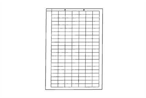 Lütze 681316 | BSL-CS 1 DIN A4 8,5×20 mm Laseretikett nicht selbstklebend