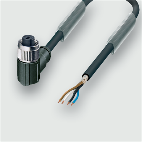 Lütze 456702 | KUW4-M12(C) 2m PUR M12-Verbindungsleitung