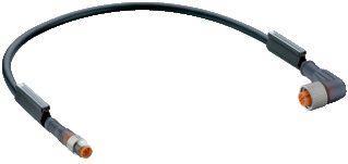 Lumberg Automation 43692 | RSMV 3-RKWT 4-3-224/1 M Verbindungsleitung M8 Stecker
