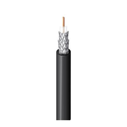 Belden Cable 8281 010500 | 20 AWG massiver 0,031 Zoll blanker Kupferleiter, Polyethylen-Isolierung, doppelte Geflechtabschirmung aus verzinntem Kupfer/blankem Kupfer (95 % Abdeckung), Polyethylen-Ummantelung.
